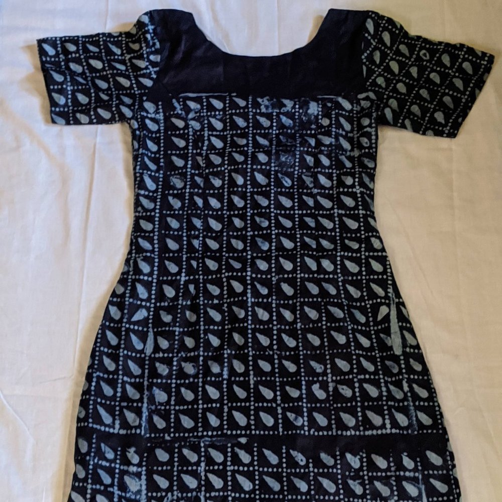 Adire african print dress